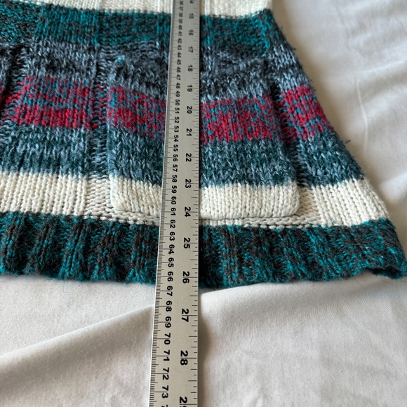 Rue 21 Women's Long Sleeve Multicolor Striped Pocket Sweater Size‎ Large Knit - Picture 11 of 12